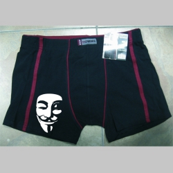 Anonymous  trenírky BOXER s červenými prúžkami, top kvalita 95%bavlna 5%elastan